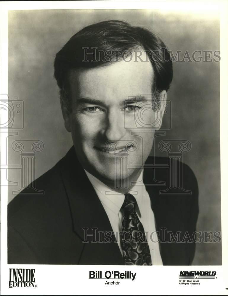 1991 Press Photo Bill O'Reilly, Anchor on "Inside Edition" - sap75732- Historic Images