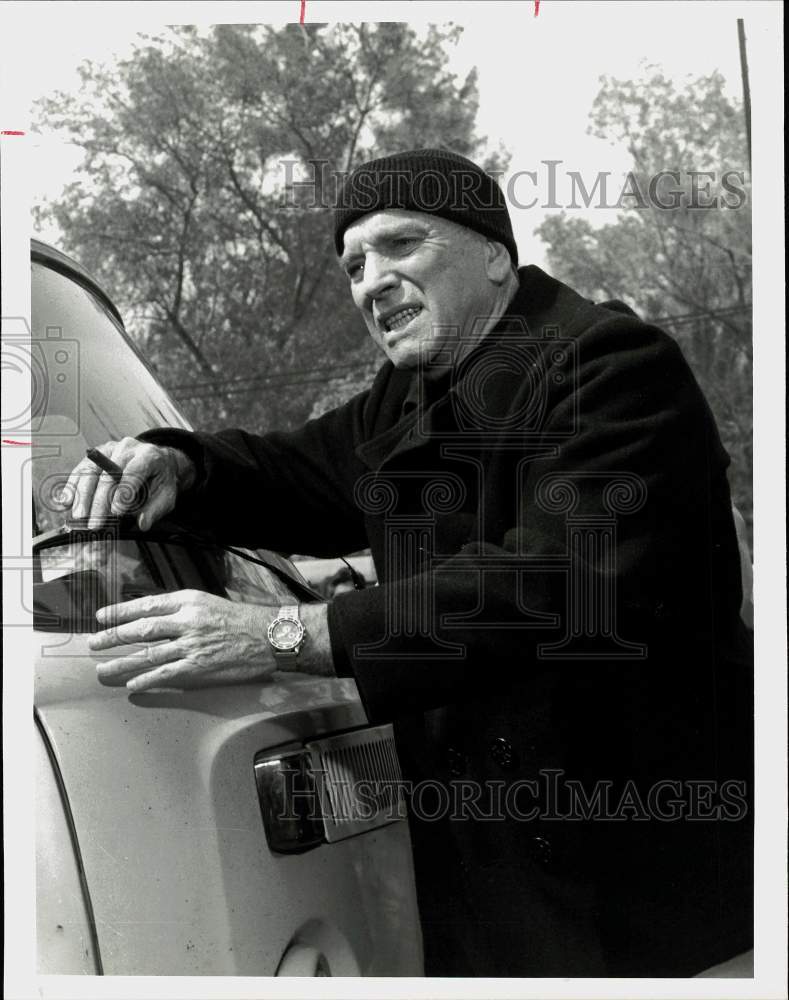 1986 Press Photo Actor Burt Lancaster in "On Wings of Eagles" Miniseries- Historic Images