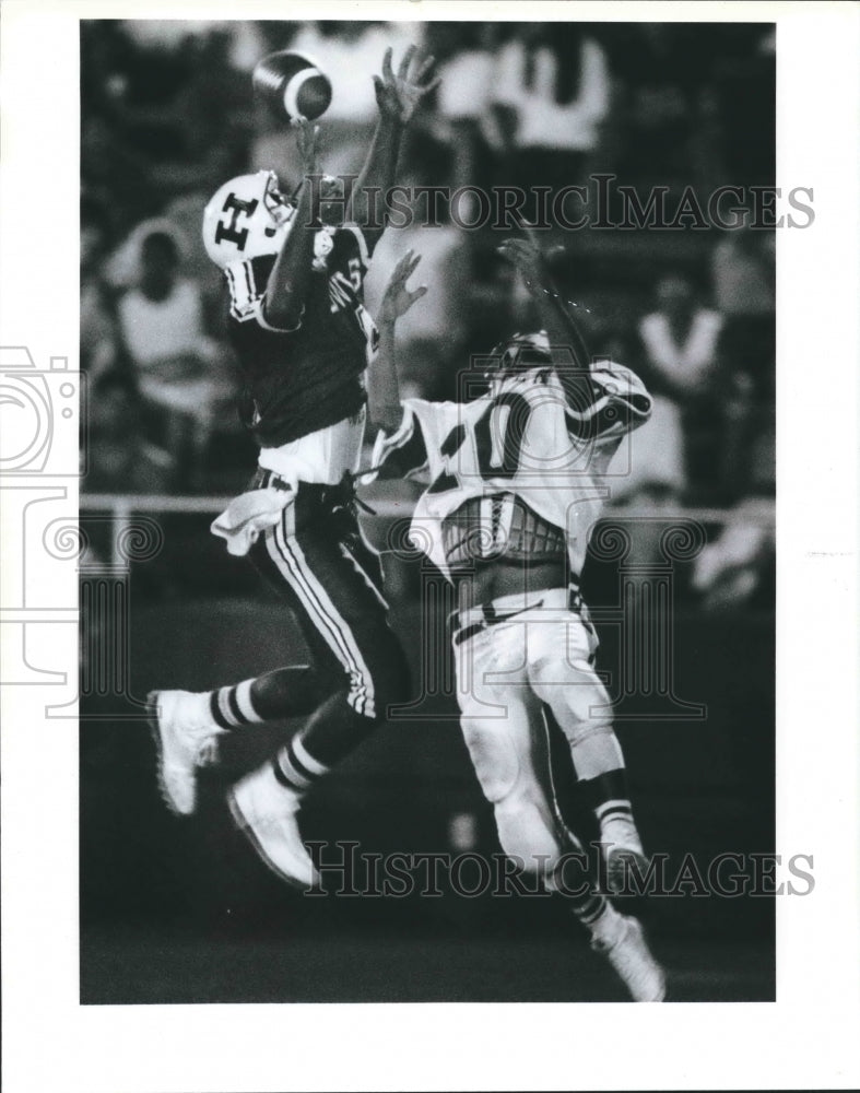 1990 Press Photo Lanier plays Highlands in a high school football game- Historic Images