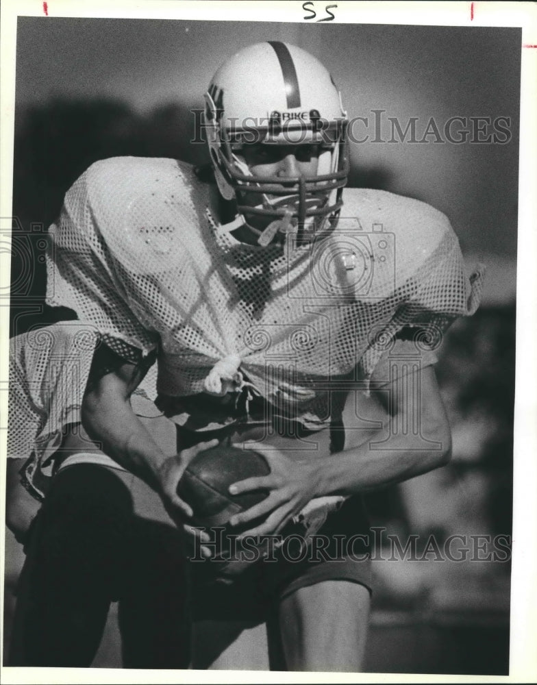 1986 Press Photo Clemens High School football player Steve Slate - sas01230 - Historic Images
