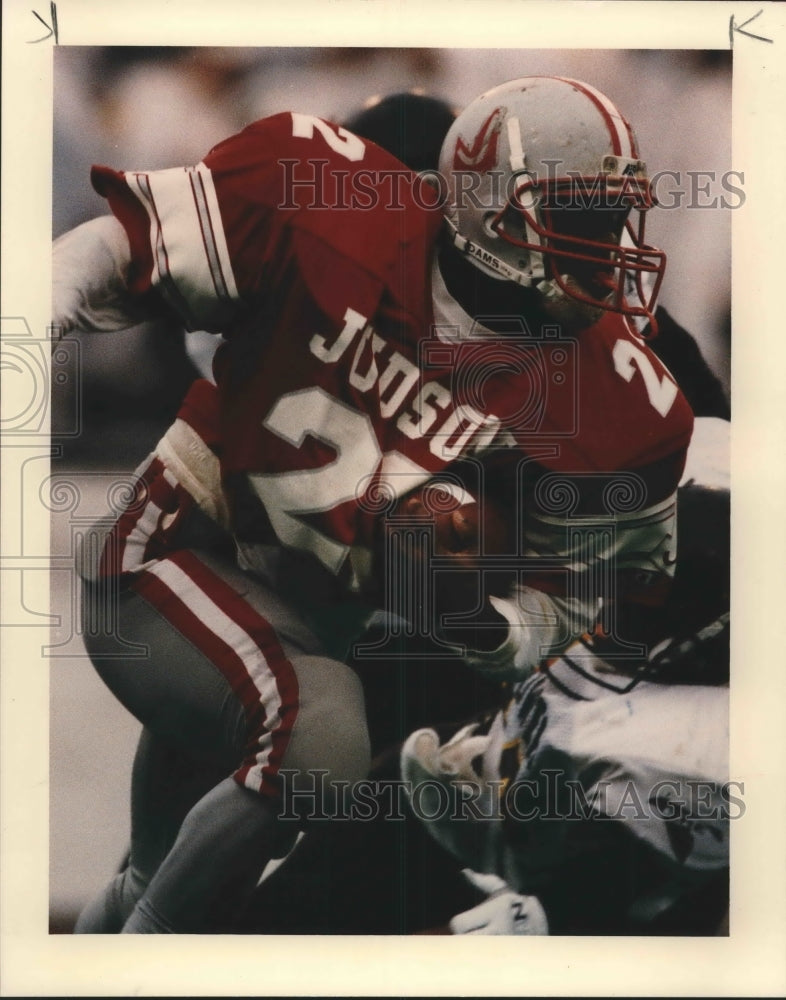 1992 Press Photo Judson and Houston Eisenhower play a prep football state semi- Historic Images