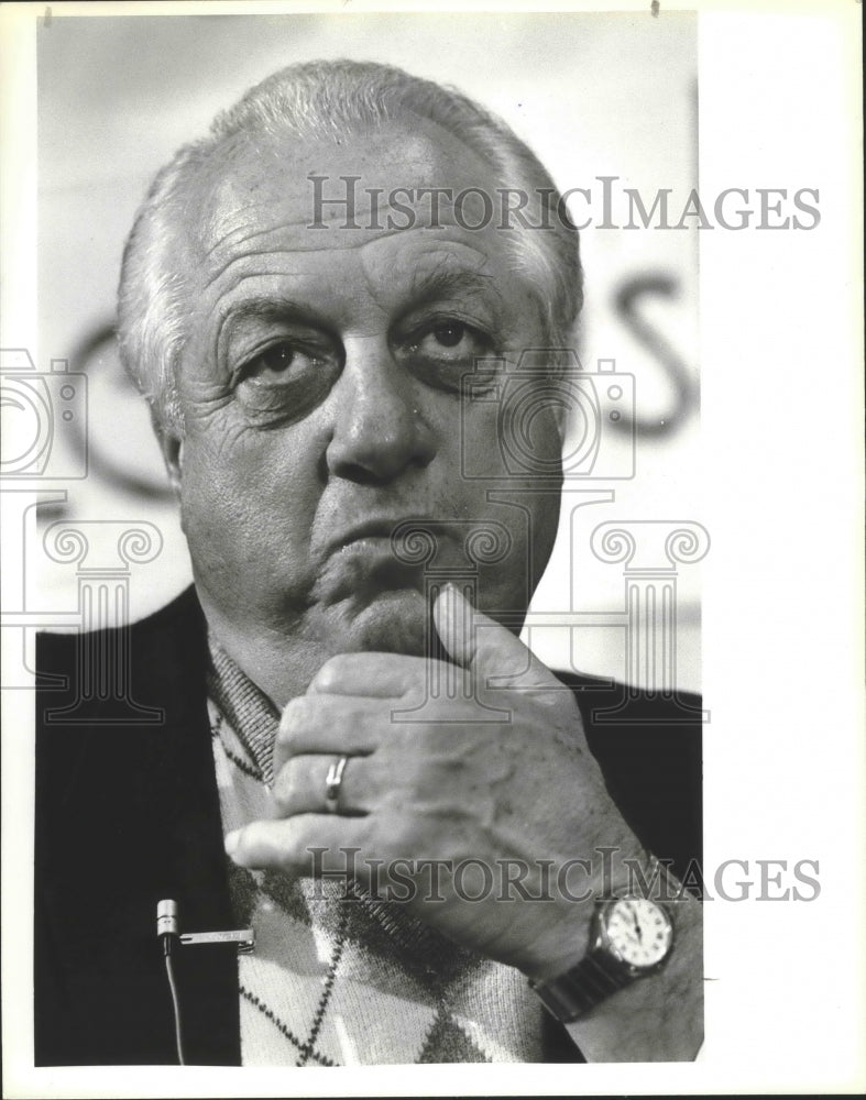 1987 Press Photo Los Angeles Dodgers baseball manager Tommy Lasorda - sas01357- Historic Images
