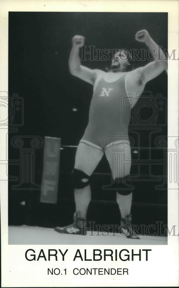 Press Photo Wrestler Gary Albright - sas01606- Historic Images