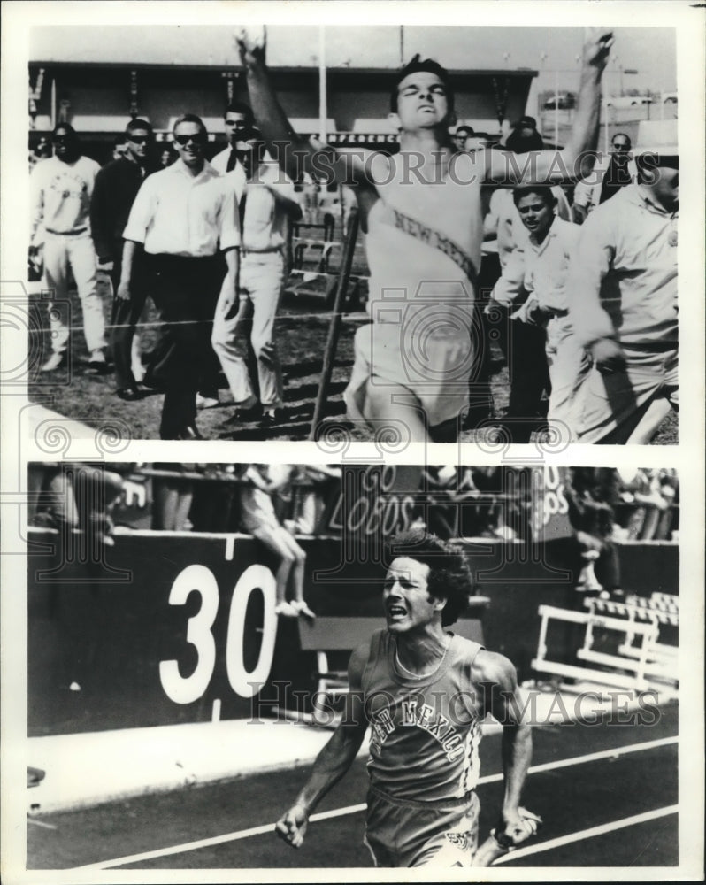 Press Photo Track star John Baker (top) and actor Timothy Bottoms (bottom) - Historic Images