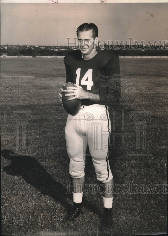 1954 Press Photo Football player Alvin Beal - sas01611 - Historic Images