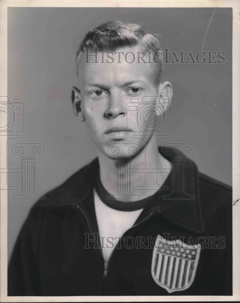 1958 Press Photo American modern pentathlon competitor Robert Lee Beck - Historic Images