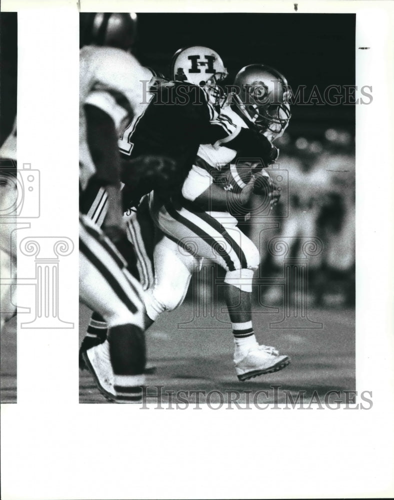 1989 Highlands and Lanier play prep football at Alamo Stadium-Historic Images