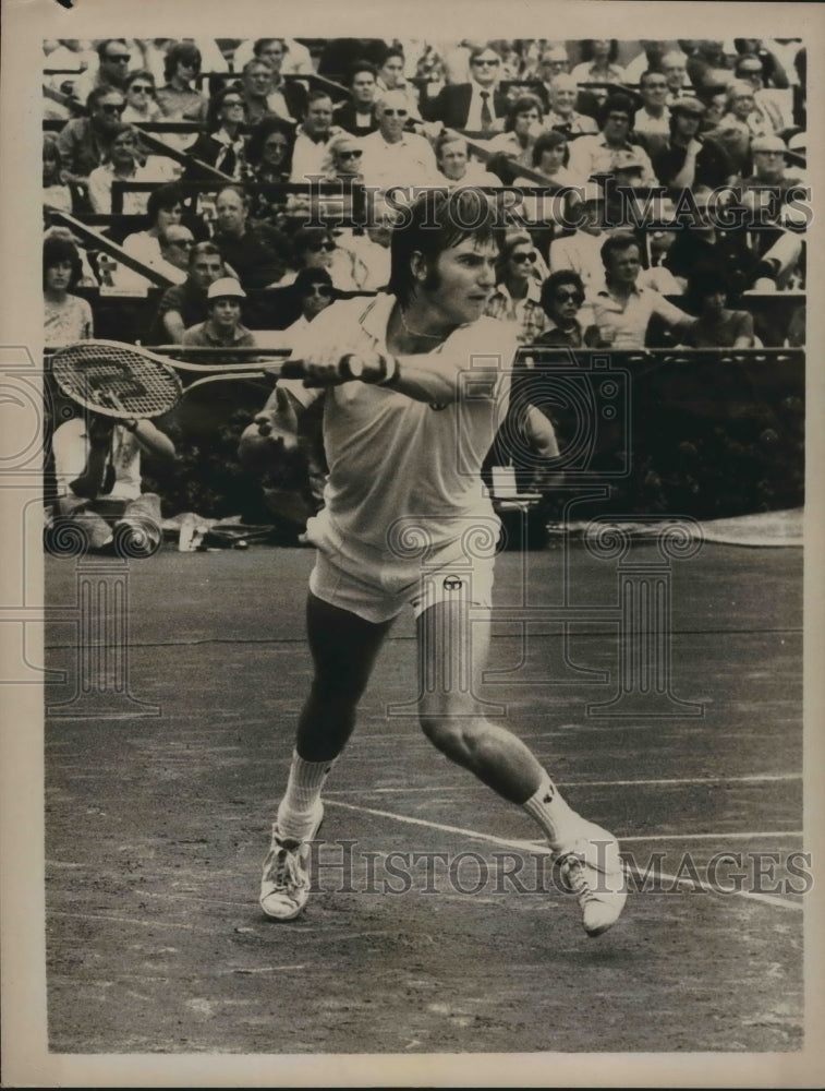 Press Photo American tennis star Jimmy Connors in action - sas02060 - Historic Images