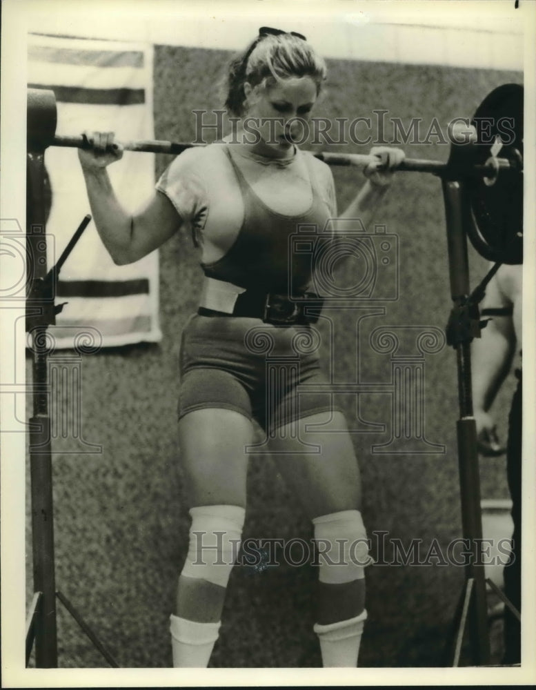 1979 Press Photo Powerlifter Helen Connors of Arizona State University - Historic Images