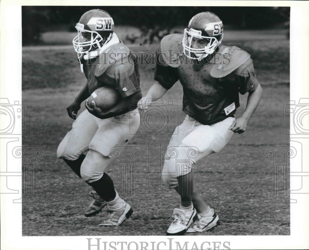 1989 Press Photo Souuthwest High School football player George Collins- Historic Images