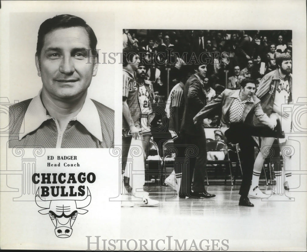 Press Photo Chicago Bulls basketball head coach Ed Badger - sas02293- Historic Images