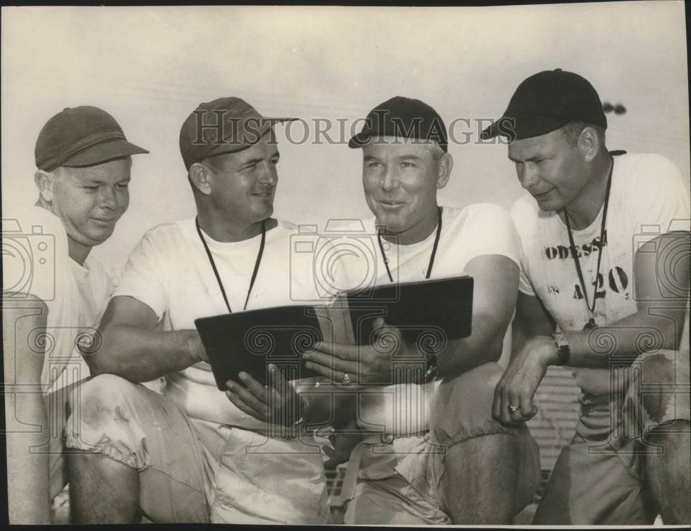 Press Photo Odesda Broncos Coaches, Johnson, Coleman, Patterson, & Smith- Historic Images
