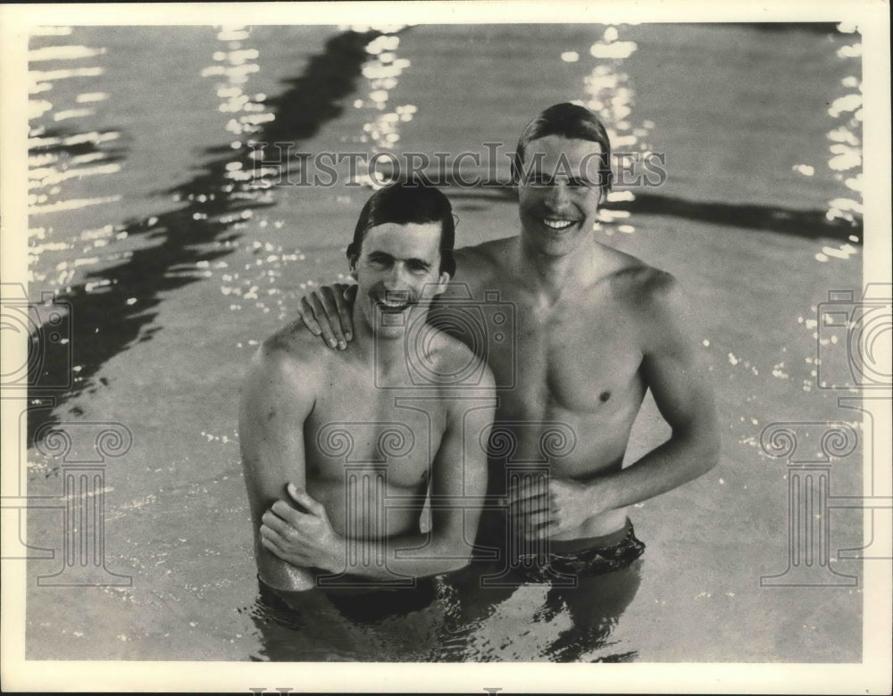 Press Photo Brothers Bruce and Steve Furniss, United States Olympic Team - Historic Images