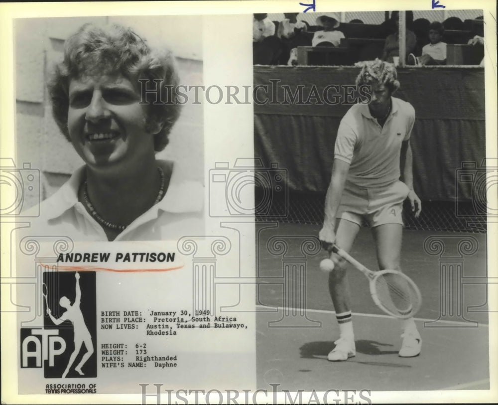 Press Photo Andrew Pattison, Tennis Player, Association of Tennis Professionals- Historic Images