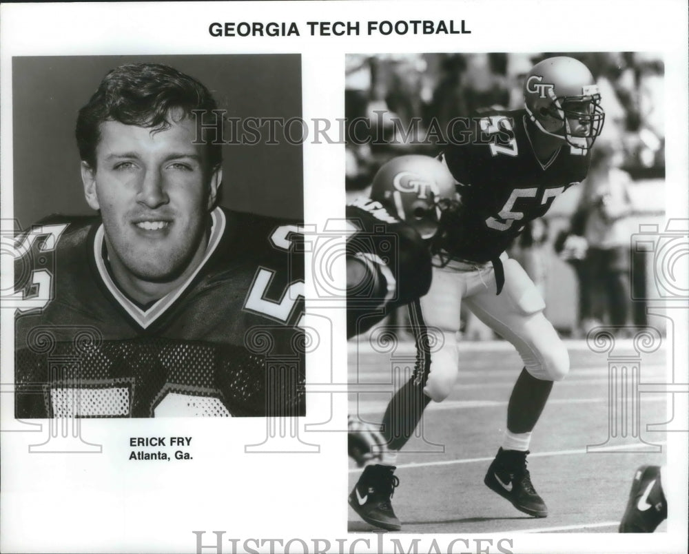 Georgia Tech football player Erick Fry of Atlanta-Historic Images