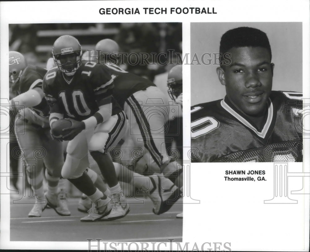 Georgia Tech football player Shawn Jones of Thomasville, Georgia-Historic Images