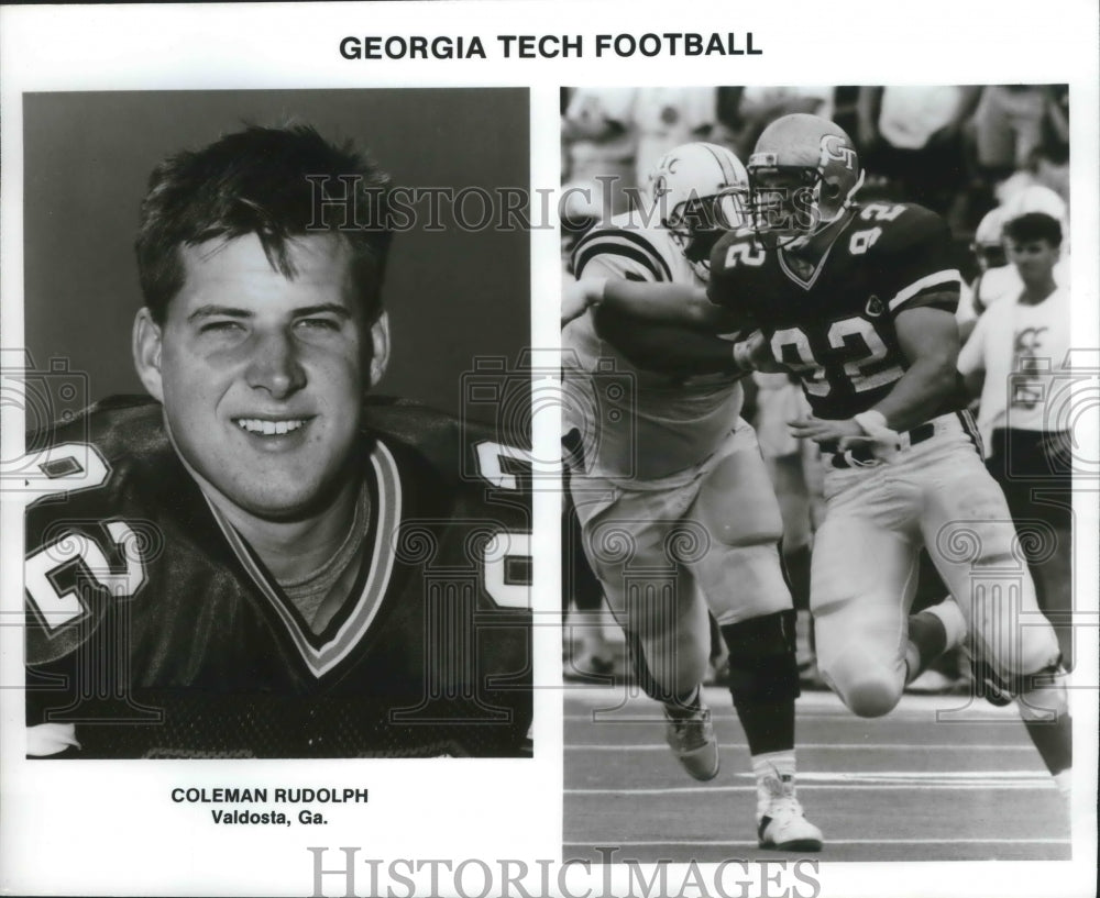 Press Photo Georgia Tech football player Coleman Rudolph of Valdosta, Georgia- Historic Images