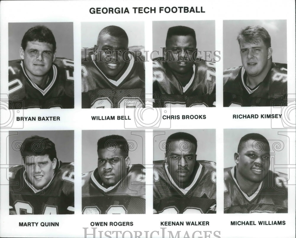 Eight Georgia Tech football players-Historic Images