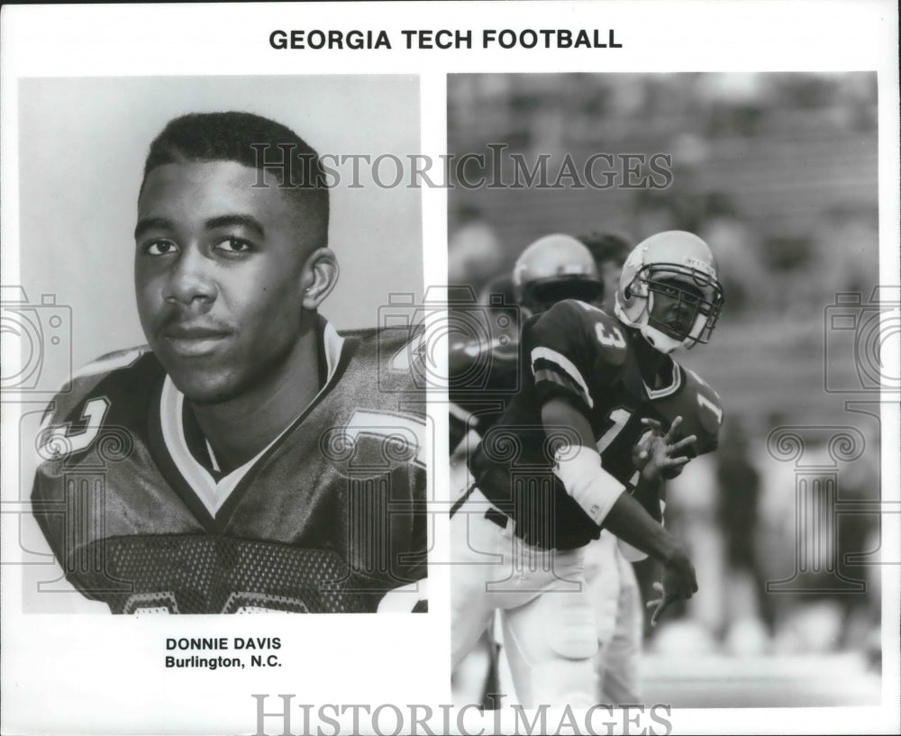 Georgia Tech football player Donnie Davis of Burlington, N.C.-Historic Images
