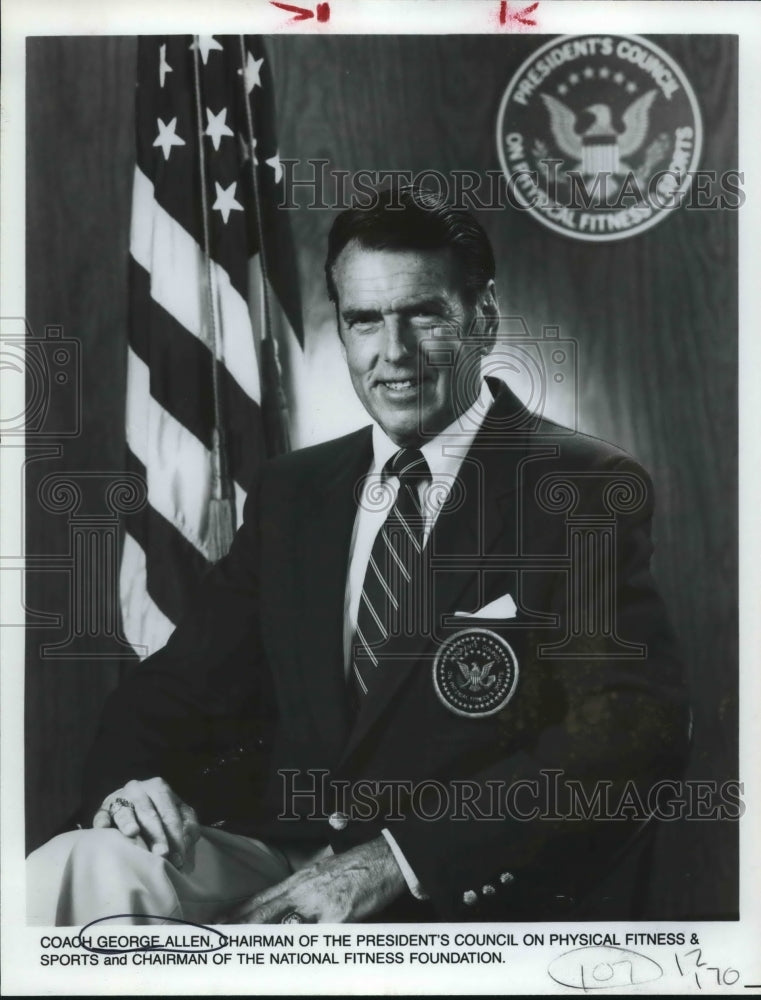 Press Photo Chairman of the President's Council on Physical Fitness and Sports- Historic Images