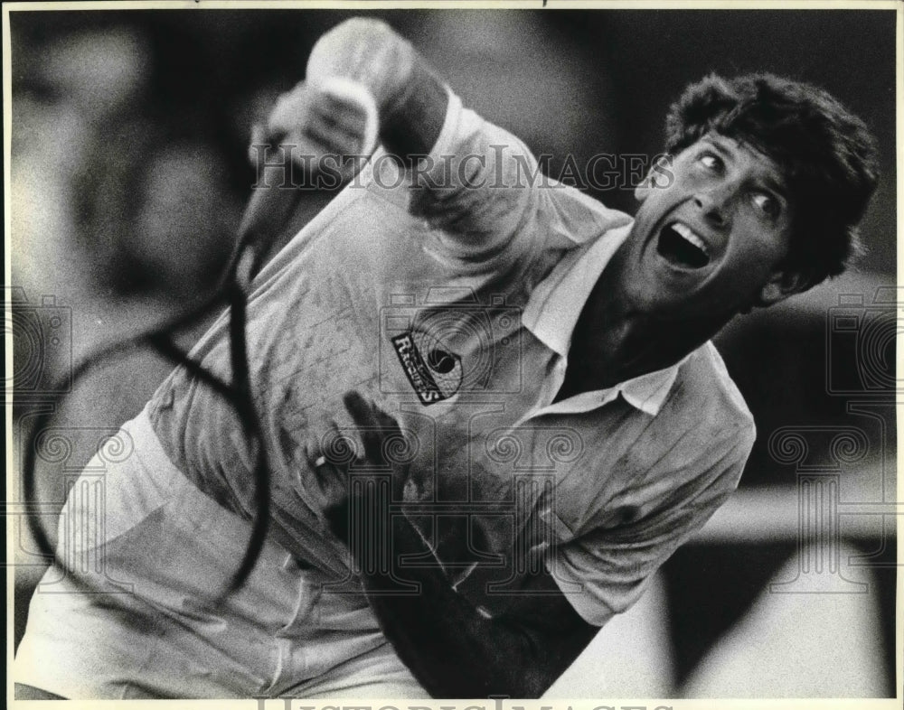 1985 Hank Pfister, Tennis Player at Men&#39;s Singles Match-Historic Images