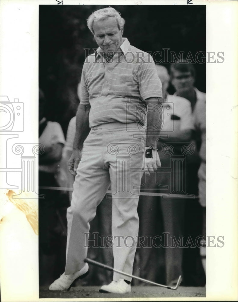 1986 Press Photo Golfer Arnold Palmer at Benson &amp; Hedges Invitational Tournament- Historic Images