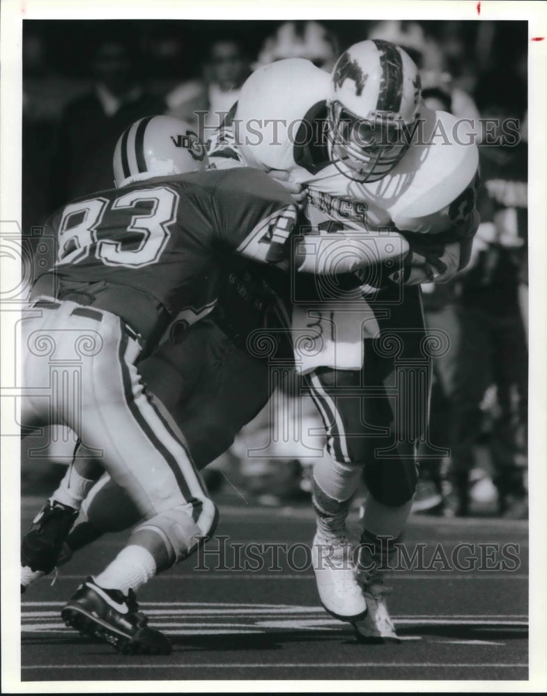 1991 Press Photo Jefferson and Lanier play a high school football game- Historic Images