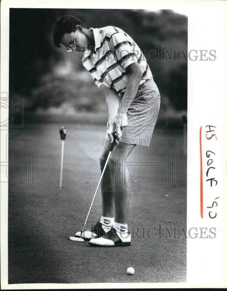 1990 Press Photo Billy Bullock, MacArthur Golfer - sas03517- Historic Images
