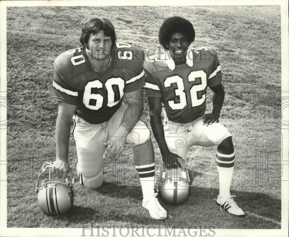 Tony Ashbacher, Football Player with Teammate-Historic Images