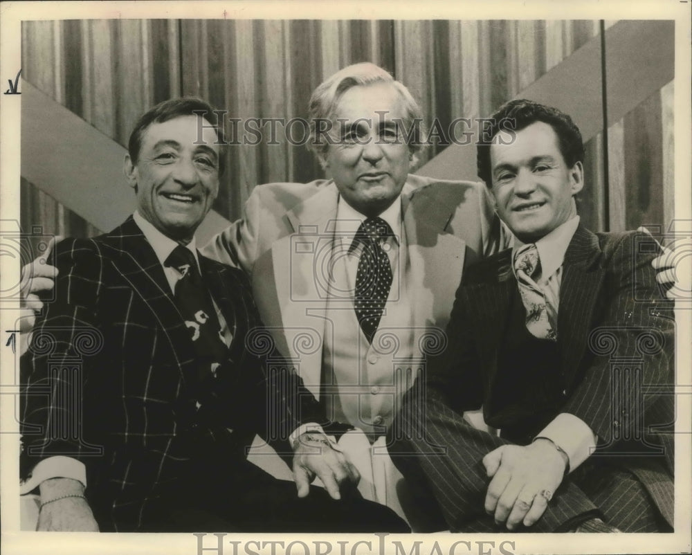1978 Press Photo Horse racing jockey Eddie Arcaro with two companions- Historic Images
