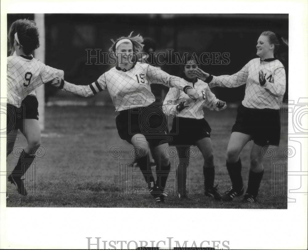 1992 Kori Catlin, Clark Girls High School Soccer Player with Team-Historic Images
