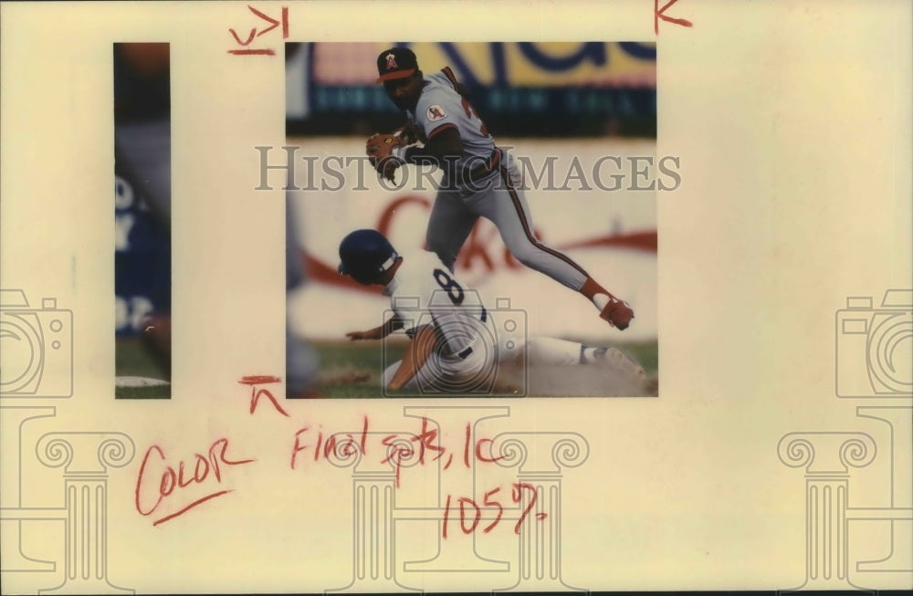 1990 Press Photo Earnie Carr, San Antonio Missions Baseball Player at Game - Historic Images