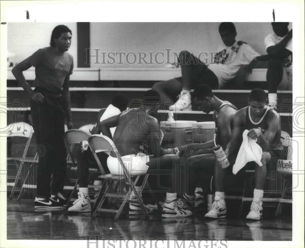 1989 Press Photo San Antonio All Stars Basketball Junior Olympics Team Members - Historic Images