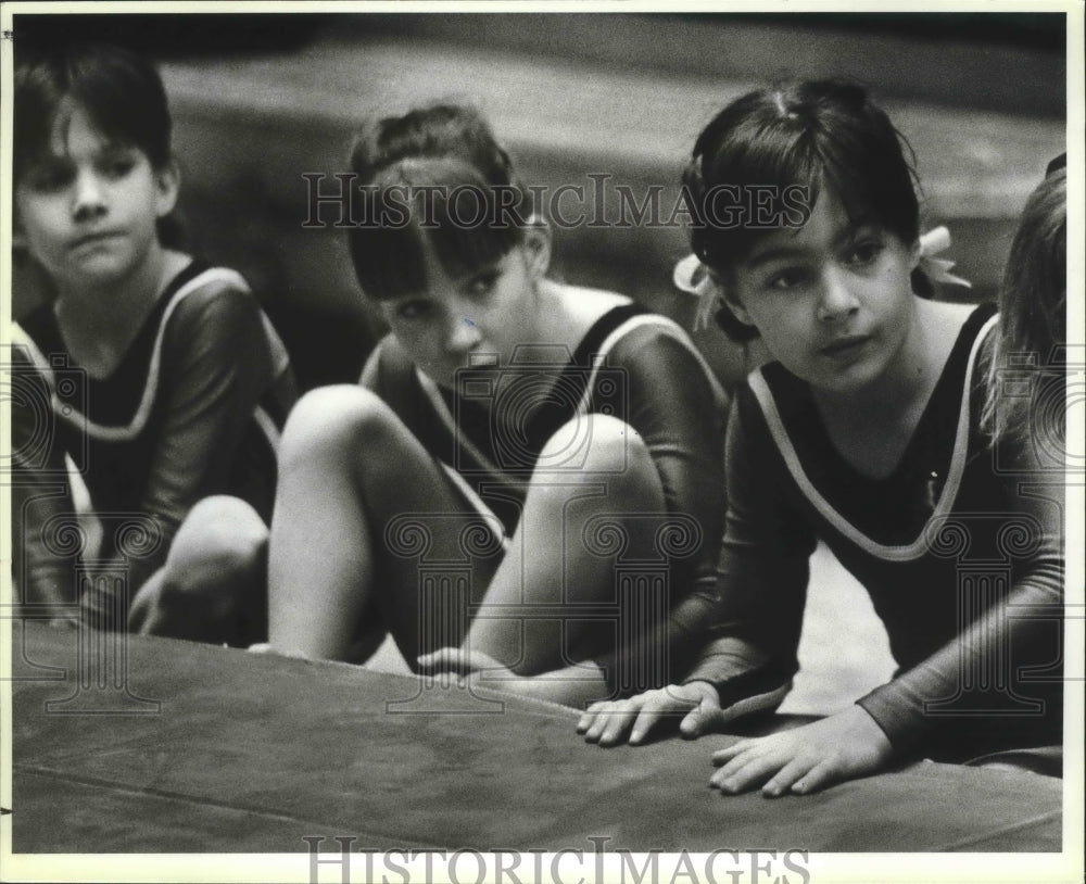 Girls at Alamo City Women&#39;s Gymnastics Classic at Windsor Park Mall-Historic Images