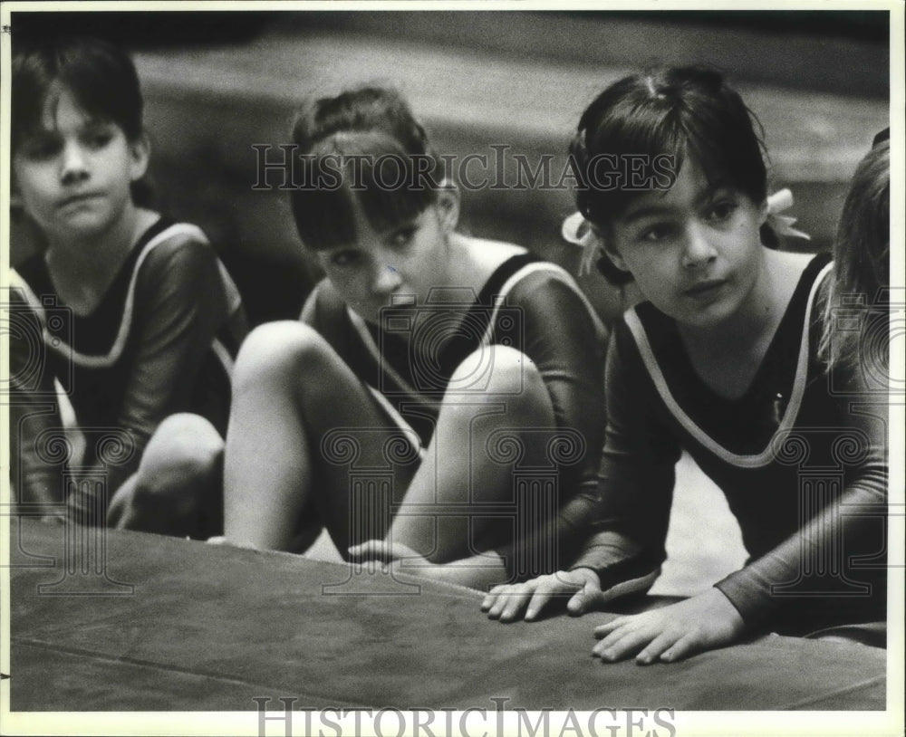 Girls at Alamo City Women's Gymnastics Classic at Windsor Park Mall-Historic Images