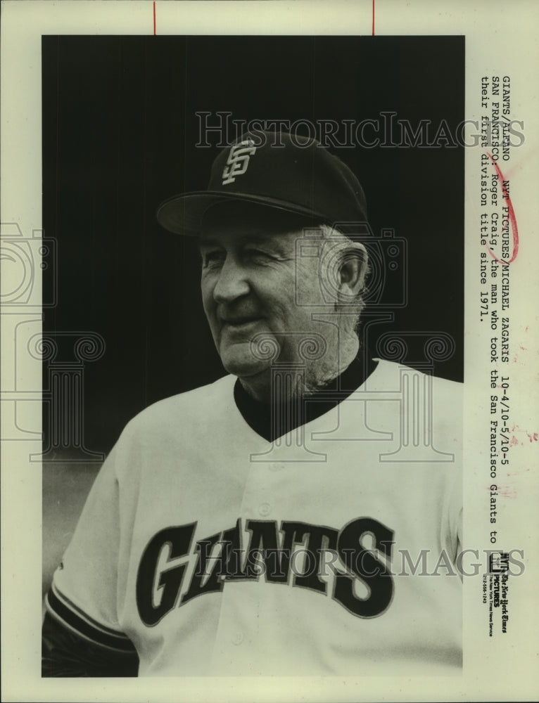 Roger Craig, San Francisco Giants, Baseball-Historic Images