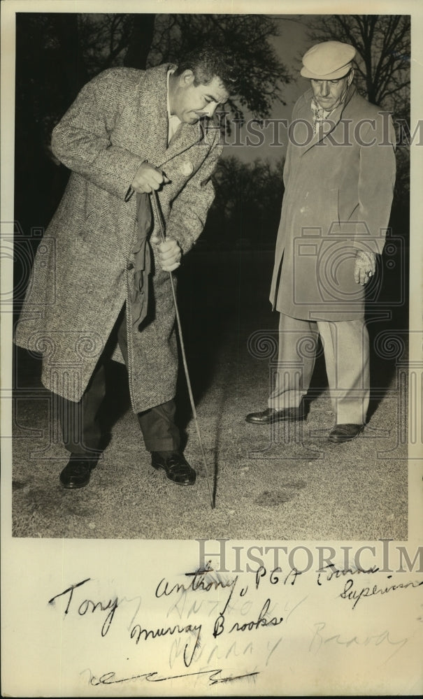 Murray Brooks, Golf Association Tournament Head with Tony Anthony-Historic Images