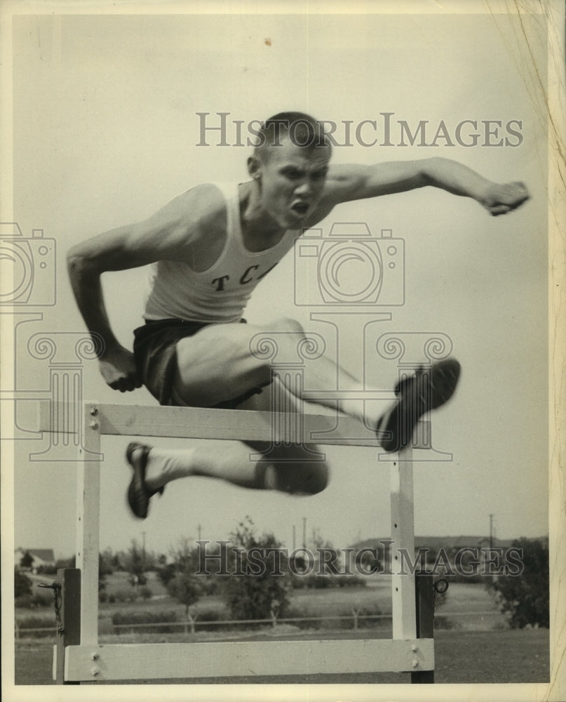 Bill Curtis, TCU High Hurdler-Historic Images