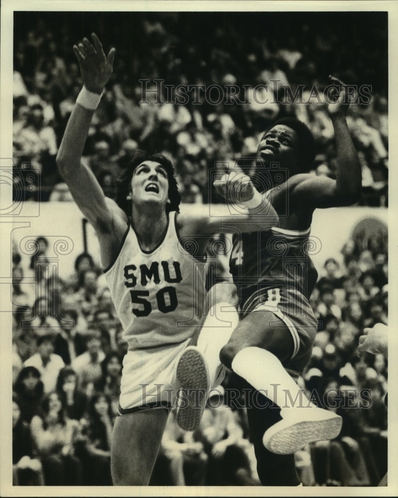 Brad Branson at Southern Methodist University Basketball Game-Historic Images