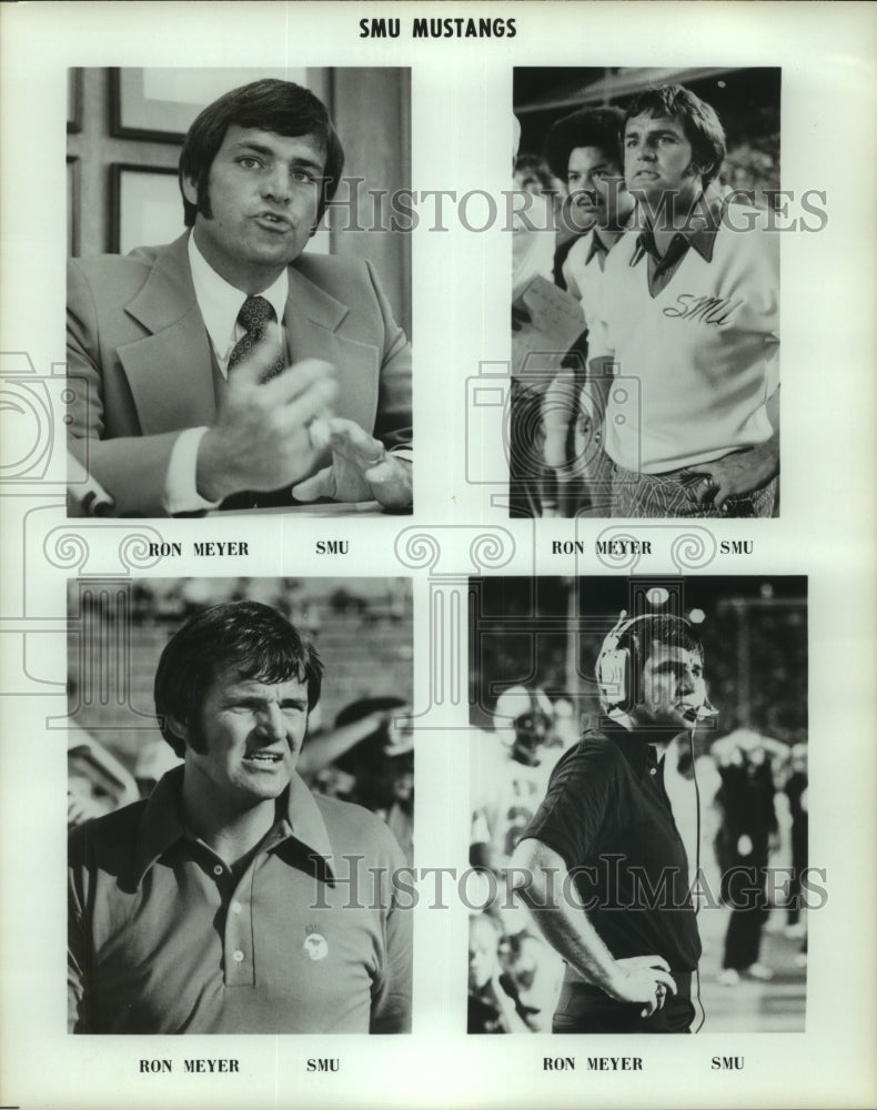 Ron Meyer, Southern Methodist University Mustangs Football Coach-Historic Images