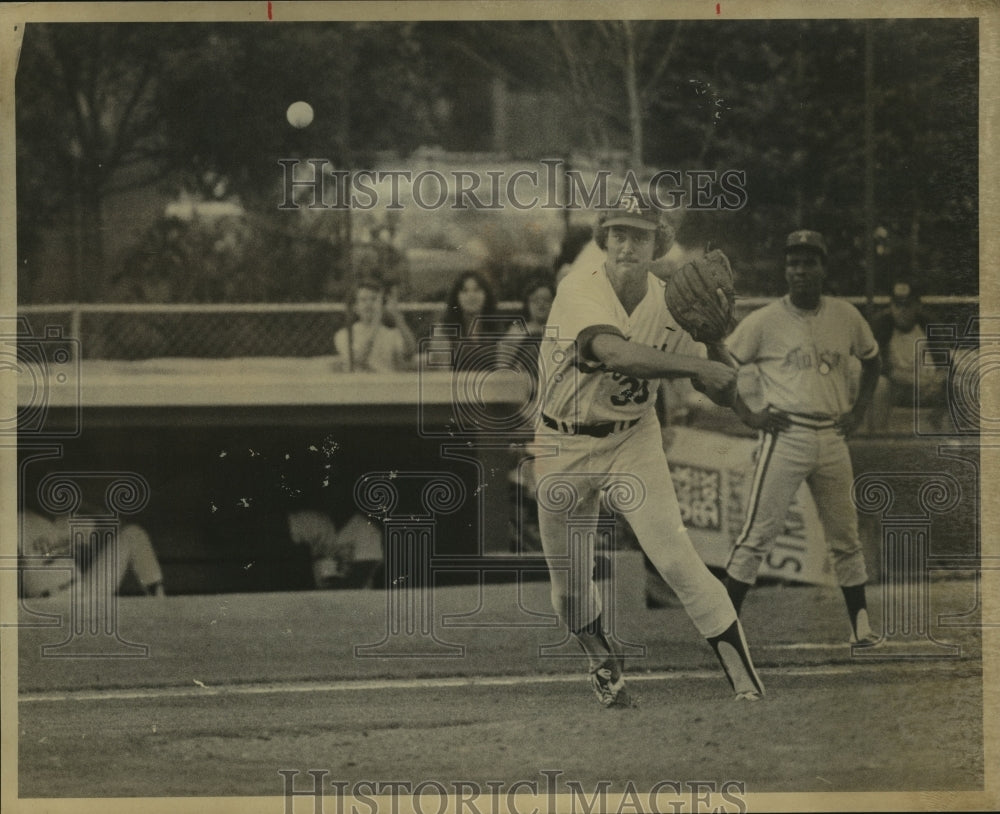 San Antonio Missions baseball player Dave Patterson in action-Historic Images