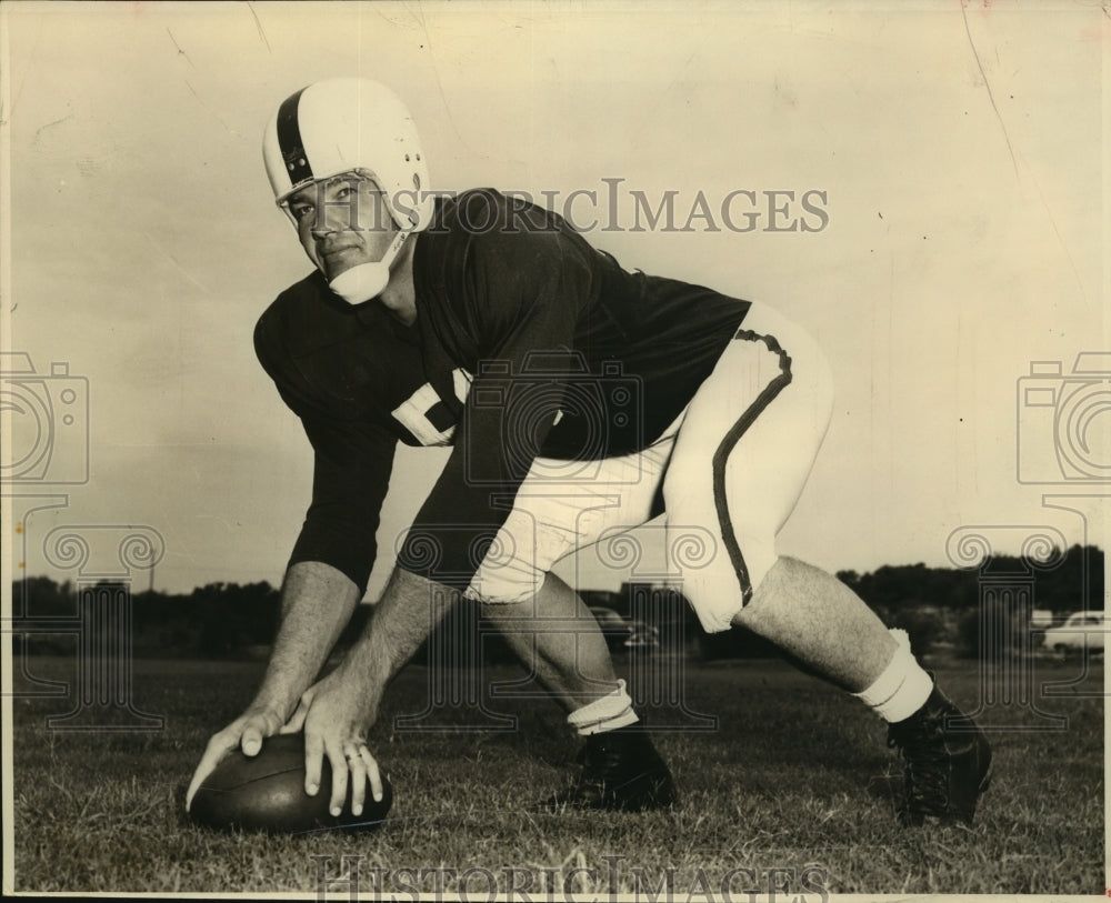 1955 Press Photo Trinity football center Duke Cools - sas05353-Historic Images