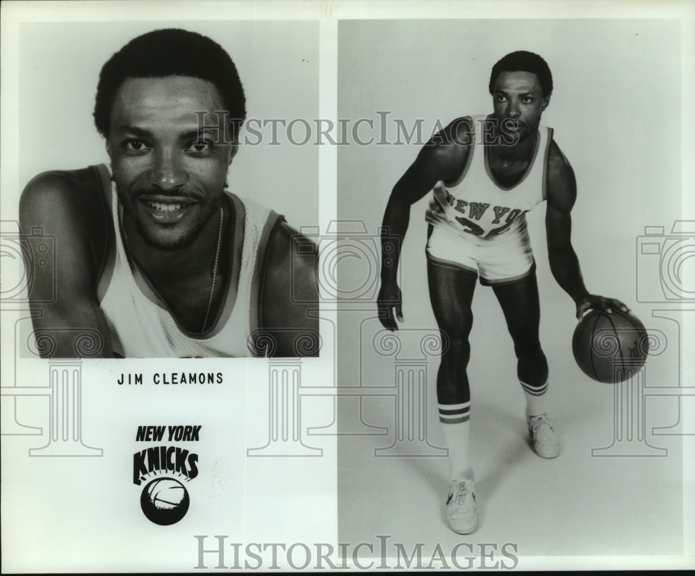 Press Photo Jim Cleamons, New York Knicks Basketball - sas05390 - Historic Images