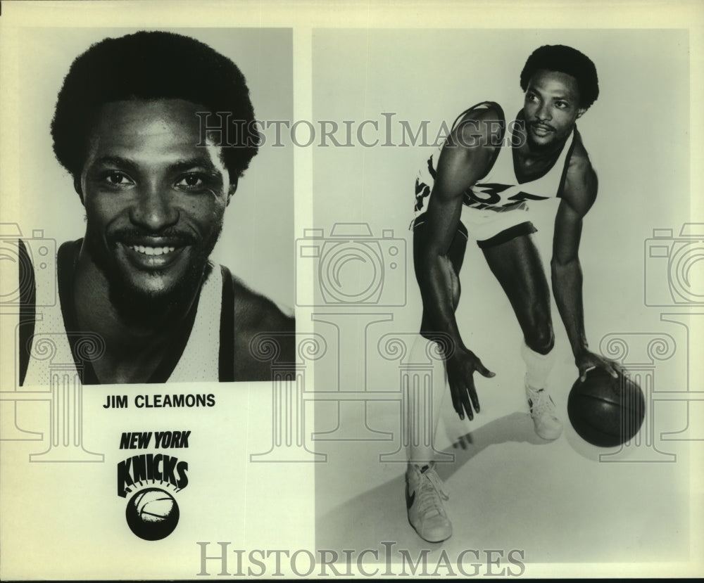 Press Photo Jim Cleamons, New York Knicks Basketball - sas05391 - Historic Images
