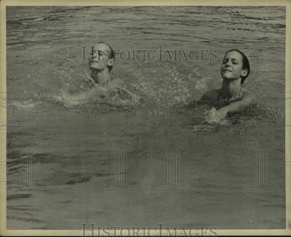 The Cygnets Synchronized Swimmers, Diane Redder and Pam Rowland-Historic Images