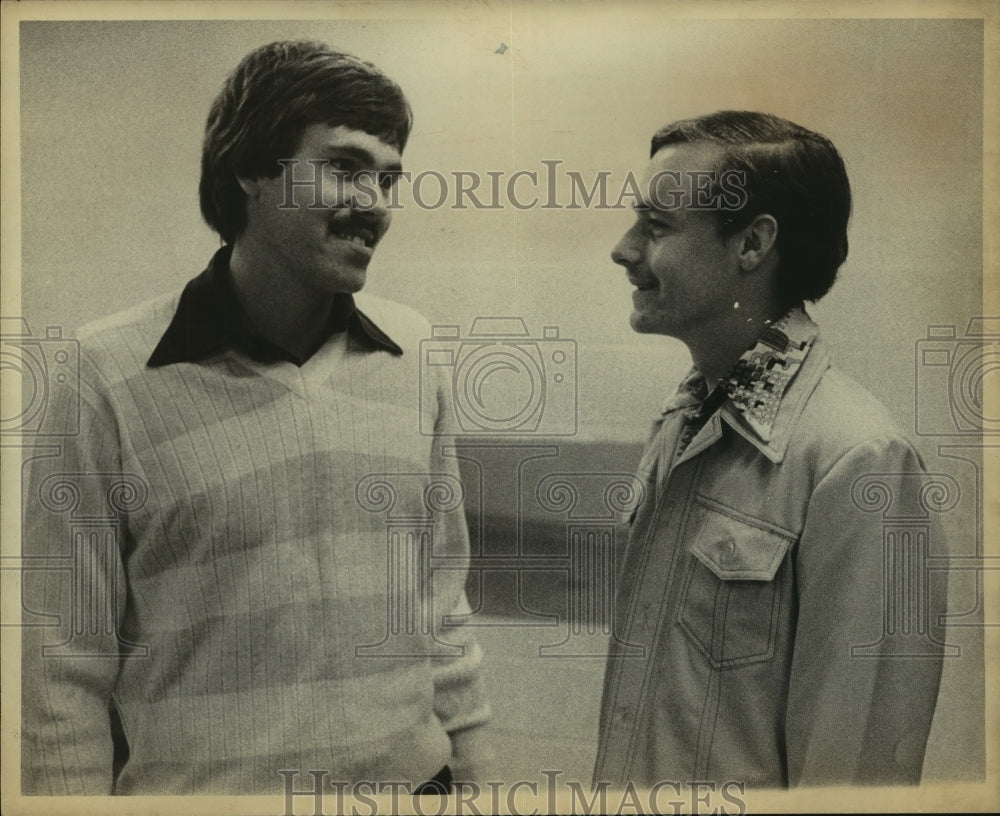 Spurs Basketball Player Mike D&#39;Antoni with Ken Weber-Historic Images