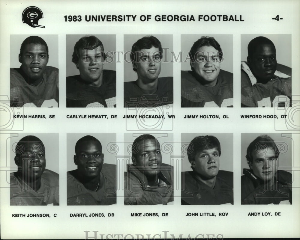 1983 1983 Georgia football mug shots-Historic Images