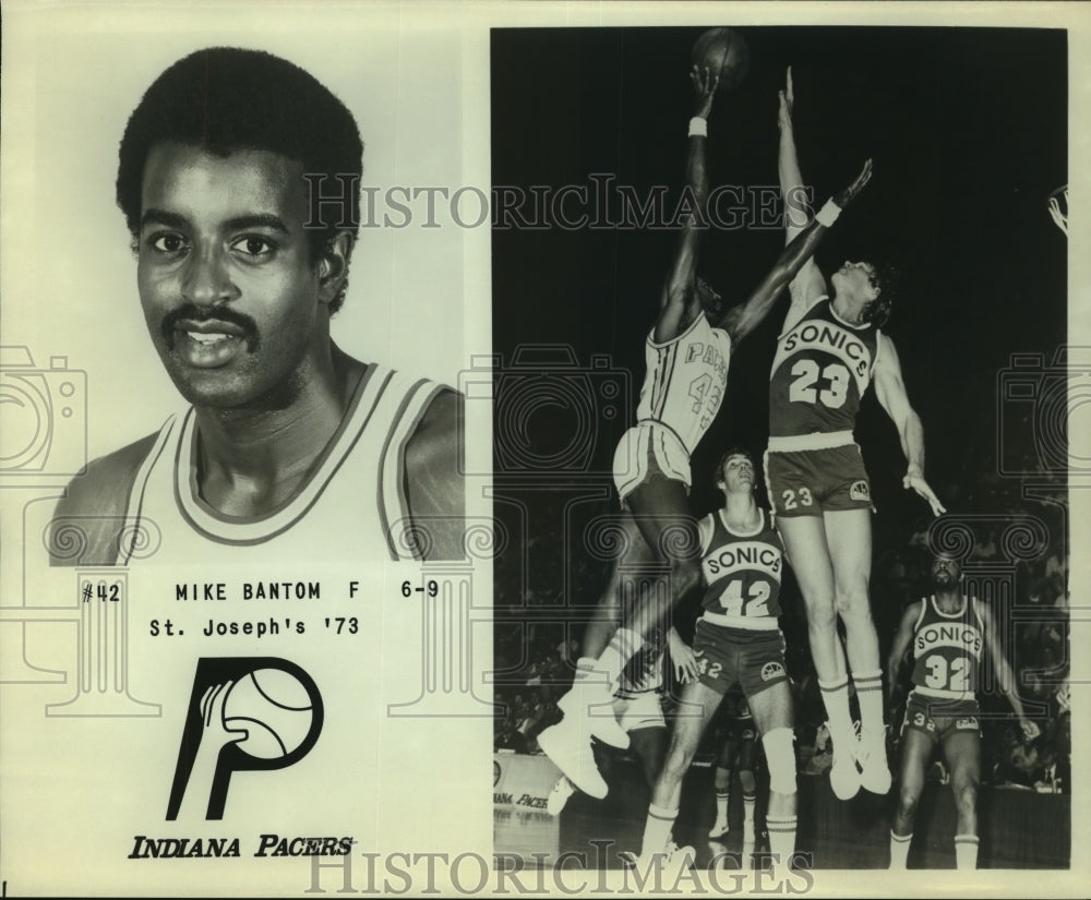 Indiana Pacers basketball forward Mike Bantom-Historic Images