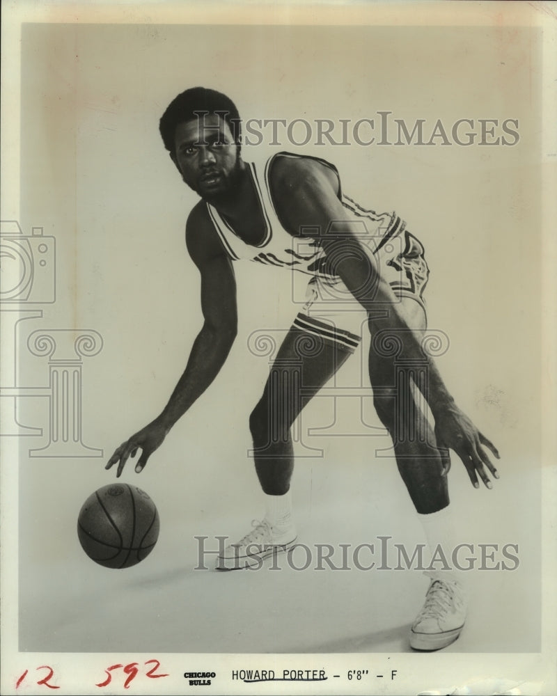 1972 Press Photo Howard Porter, Chicago Bulls Basketball - sas05856-Historic Images