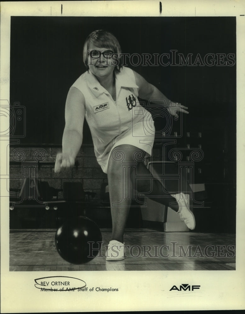 Bev Ortner, Bowler &amp; Member of AMF Staff of Champions-Historic Images